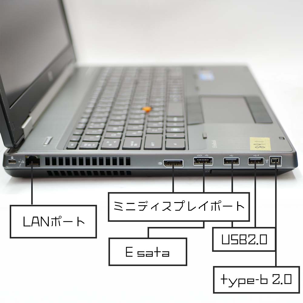 HP EliteBook 8560wの左側面