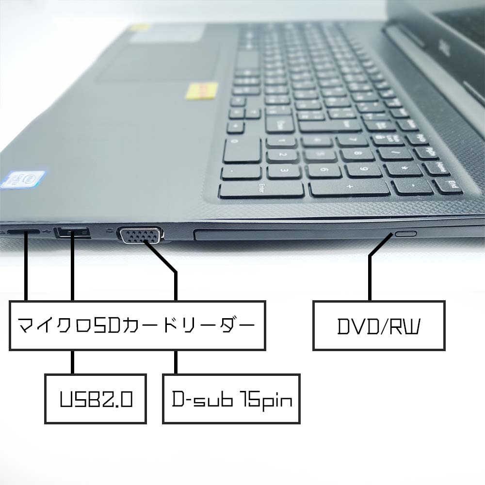 DELL Vostro 15 3000の側面端子