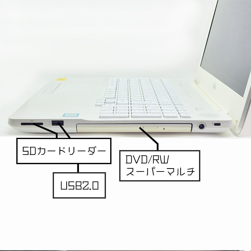 富士通 LIFEBOOK AH50/D2の右側面