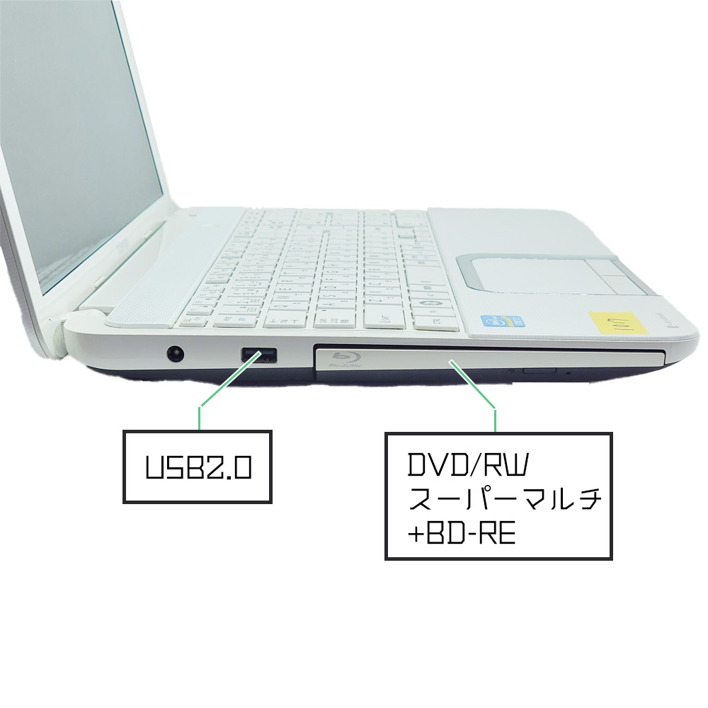 東芝 Dynabook T552の左側端子