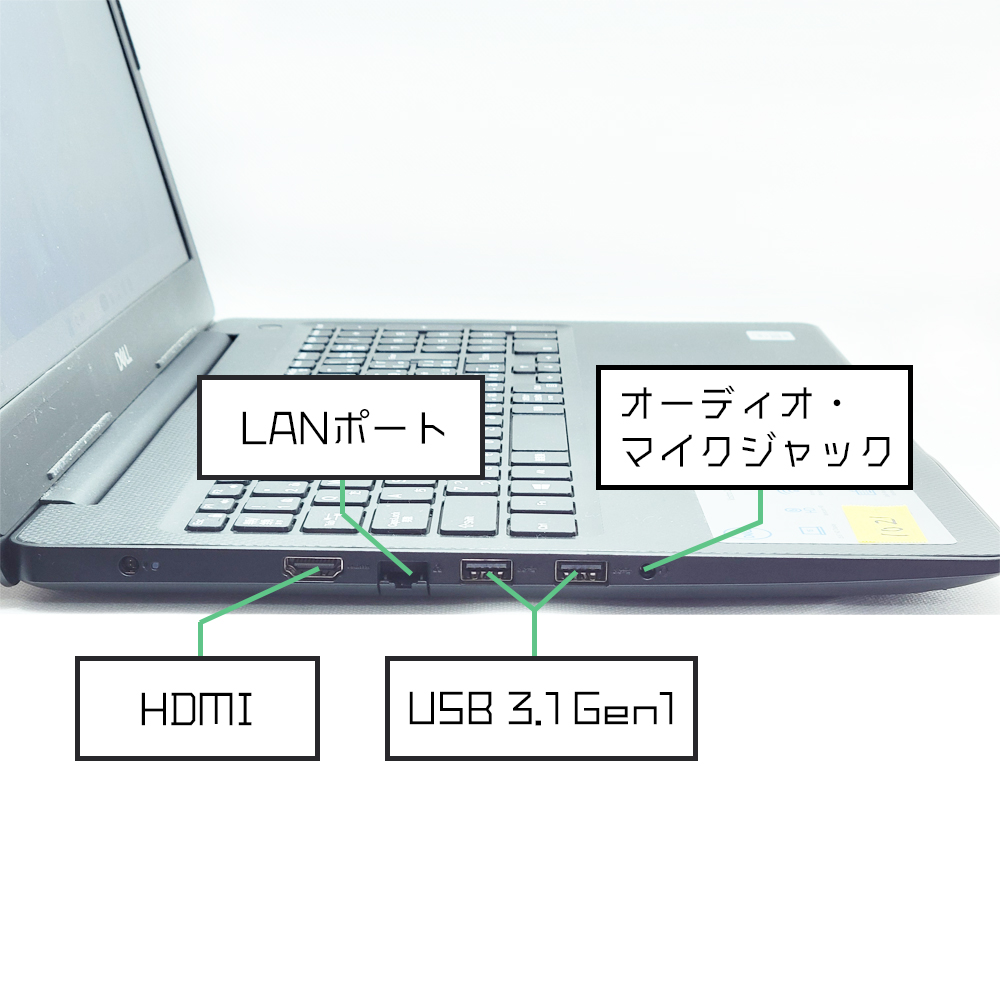 DELL Vostro 15 3590の左側端子