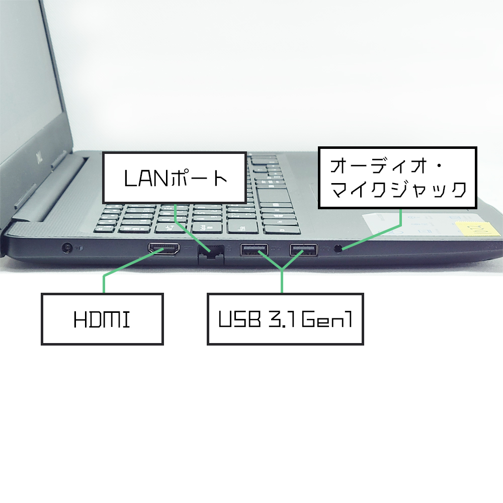 DELL Vostro 15 3590の左側端子