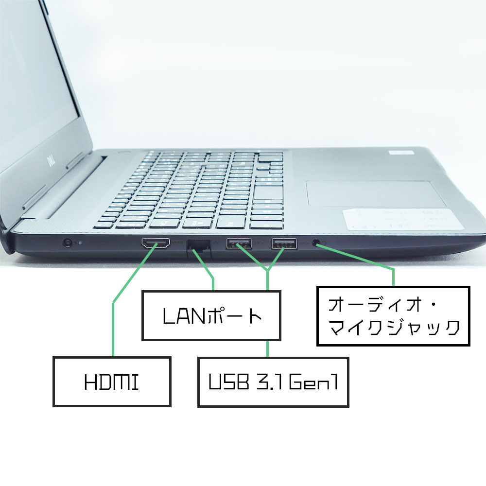 DELL Vostro3590の左側端子