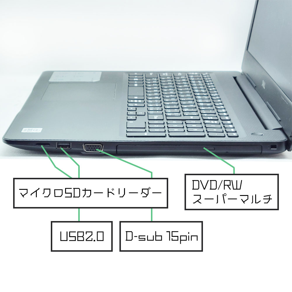 DELL Vostro3590の右側面端子