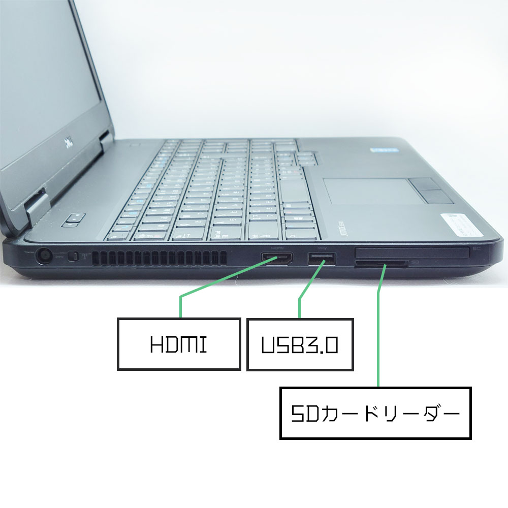 DELL Latitude E5540の左側面端子