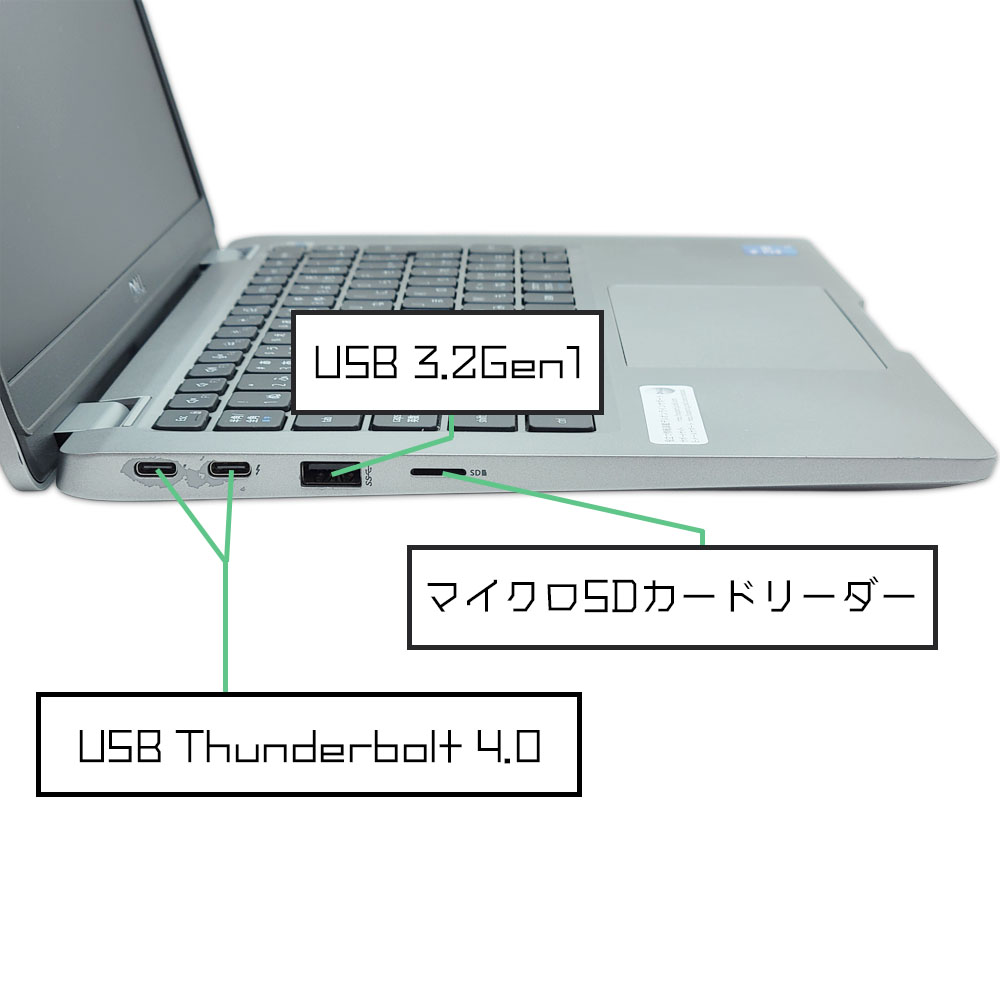 DELL Latitude 5320の左側面端子
