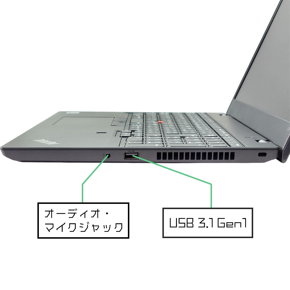 Lenovo ThinkPad L15 Gen1の右側面端子