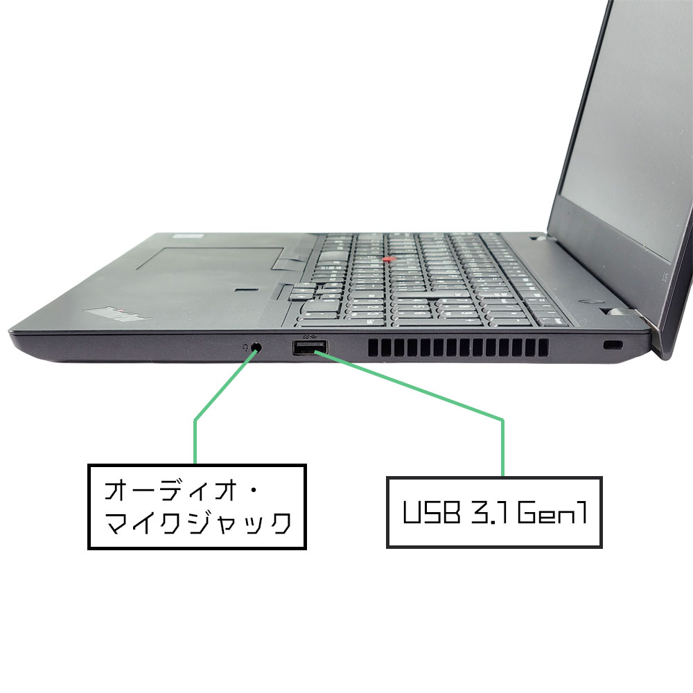 Lenovo ThinkPad L15 Gen1の右側面端子