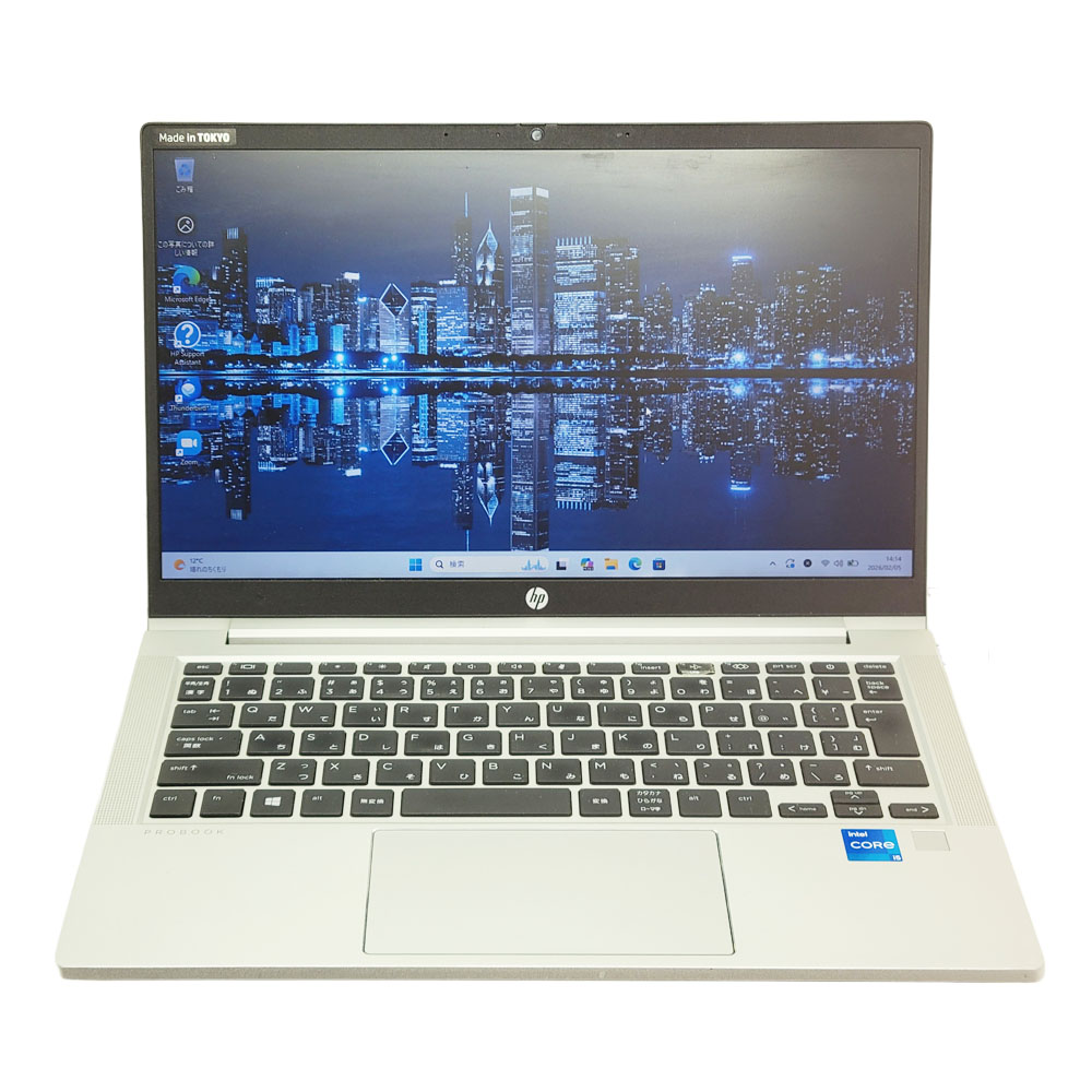 HP ProBook 430 G8の前面