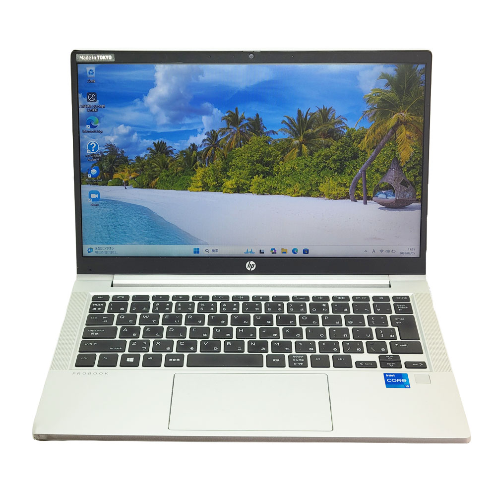 HP ProBook 430 G8の前面