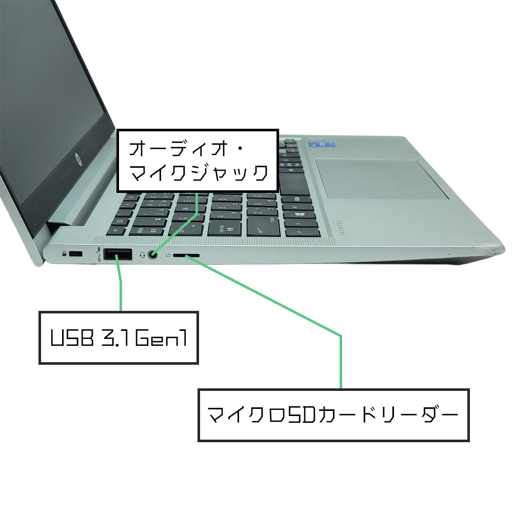 HP ProBook 430 G8の左側面