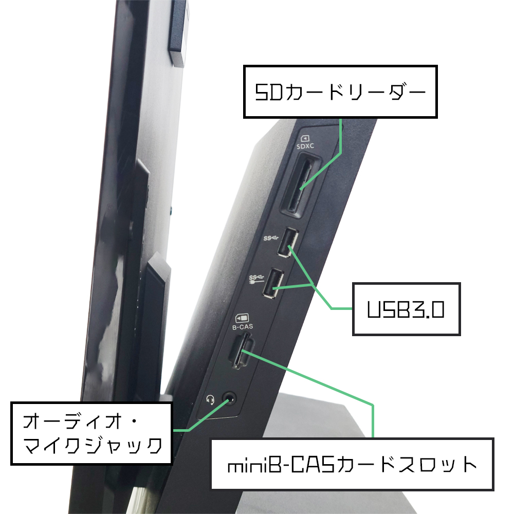 NEC LAVIE DA570Mの右側面端子